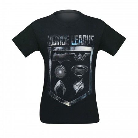 Justice League Movie Badge and Icons Men's T-Shirt