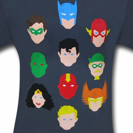 Justice League Vector Heads T-Shirt