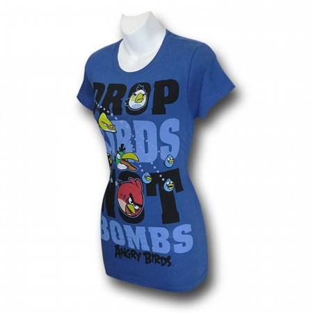 Angry Birds Jr Womens Birds not Bombs T-Shirt