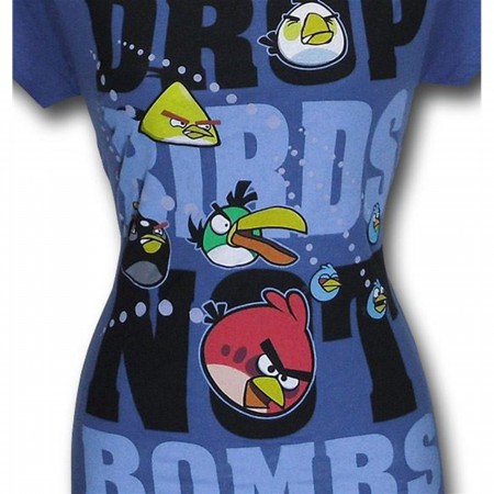 Angry Birds Jr Womens Birds not Bombs T-Shirt