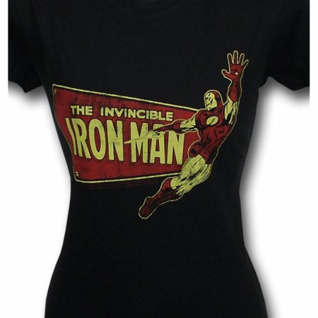Iron Man Juniors Flying Logo Classic Armor T-Shirt