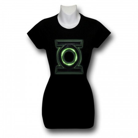 Green Lantern Movie Women's 3D Symbol T-Shirt