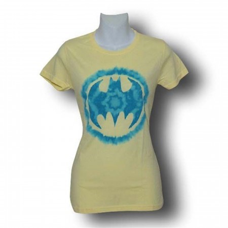 Batgirl Jr Womens Tie Dye Symbol T-Shirt