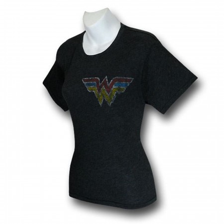 Wonder Woman Juniors Glamor Junk Food Slouch T-Shirt