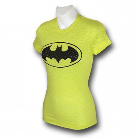 Batgirl Jr Womens Leopard T-Shirt