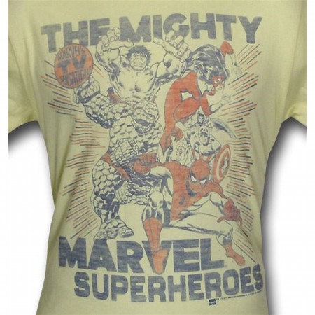 Mighty Marvel Heroes Junk Food T-Shirt