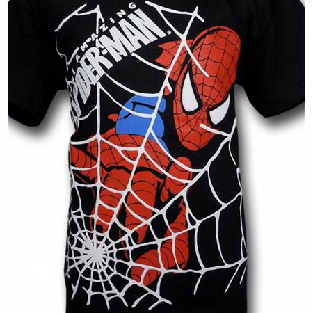 Spiderman Juvenile Web Faced T-Shirt