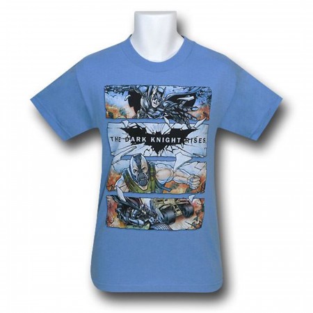 Dark Knight Rises Batman & Bane Battle Panels Kids T-Shirt