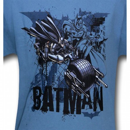 Dark Knight Rises Kids Batpod Montage T-Shirt