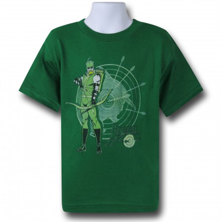 Green Arrow Kids Drawing Arrow T-Shirt