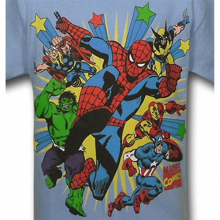 Marvel Juvenile Standard Starburst T-Shirt