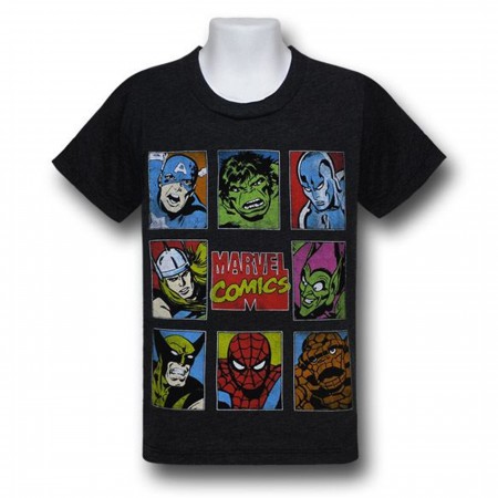 Marvel Kids Hero Boxes Red Decco T-Shirt