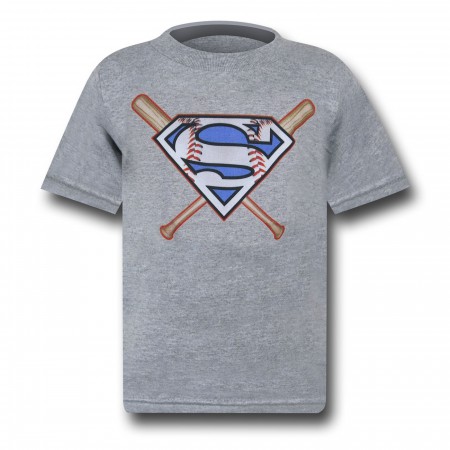 Superman Baseball Symbol Kids T-Shirt