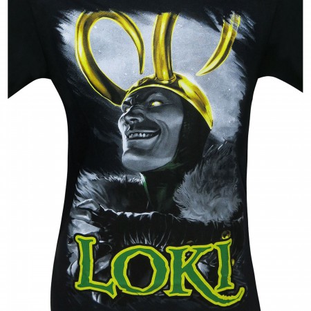 Loki Wicked Grin Black T-Shirt