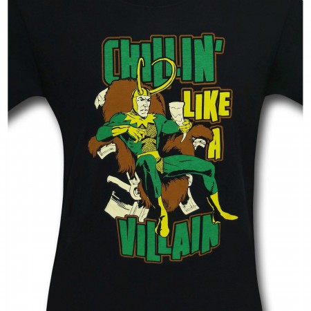 Loki Chillin' Like A Villain 30 Single T-Shirt