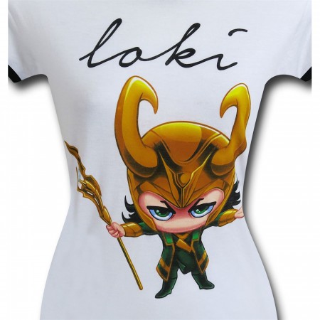 Loki Kawaii Women's Ringer T-Shirt