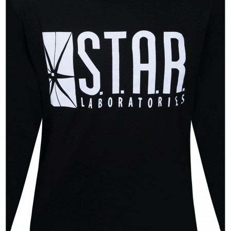 Flash Star Labs Black Long Sleeve T-Shirt