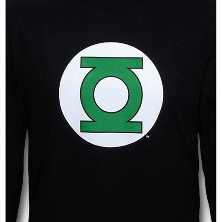 Green Lantern Symbol Long Sleeve Black T-Shirt