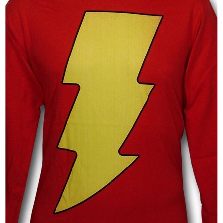 Shazam Symbol Long Sleeve T-Shirt