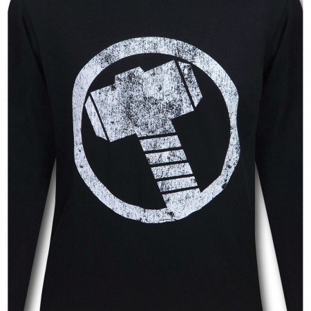 Thor Hammer Symbol Men's Long Sleeve T-Shirt