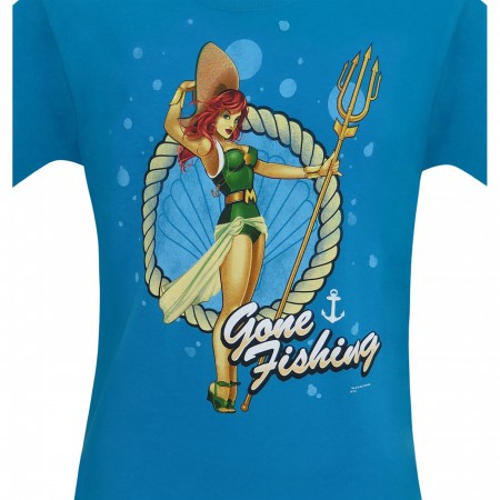 Mera DC Bombshells Gone Fishing Men's T-Shirt