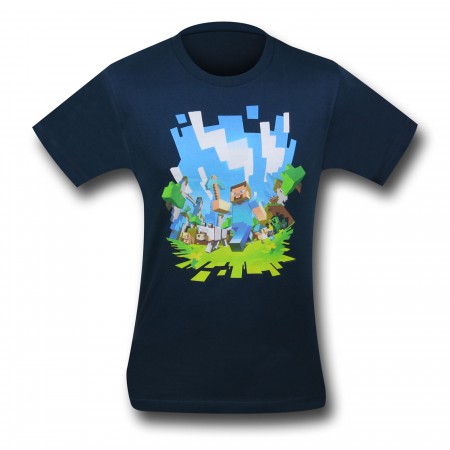 Minecraft Adventure Navy Youth T-Shirt
