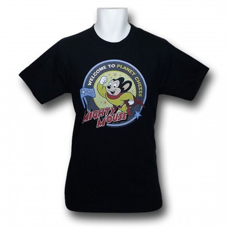 Mighty Mouse Planet Cheese T-Shirt
