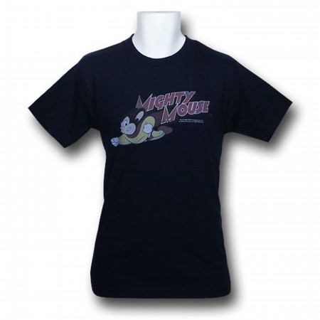 Mighty Mouse Soaring with Logo T-Shirt