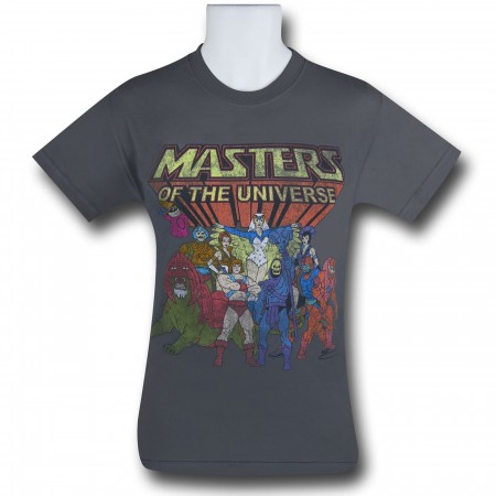 Masters of the Universe Group on Grey T-Shirt