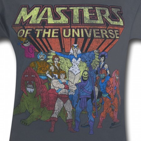 Masters of the Universe Group on Grey T-Shirt