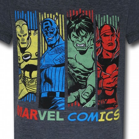 Marvel Comics Retro Bars Kids T-Shirt