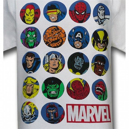 Marvel Kids 18 Heads T-Shirt