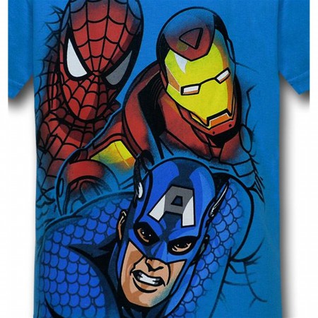 Marvel Kids Turquoise Heroes T-Shirt
