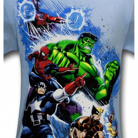 Magneto Backed Marvel Heroes Ed McGuinness T-Shirt