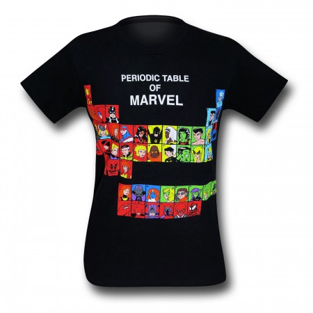 Marvel Periodic Table 30 Single T-Shirt