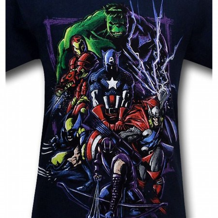 Avengers Scratch Attack T-Shirt