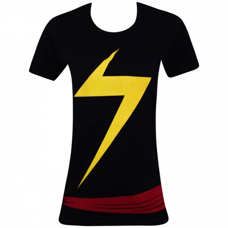 Ms. Marvel Women's Costume Fitted T-Shirt