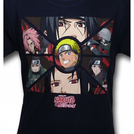 Naruto Group Panels T-Shirt