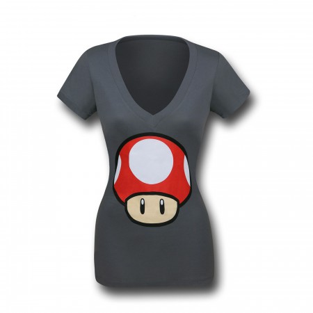 Nintendo Mushroom Women's V-Neck T-Shirt