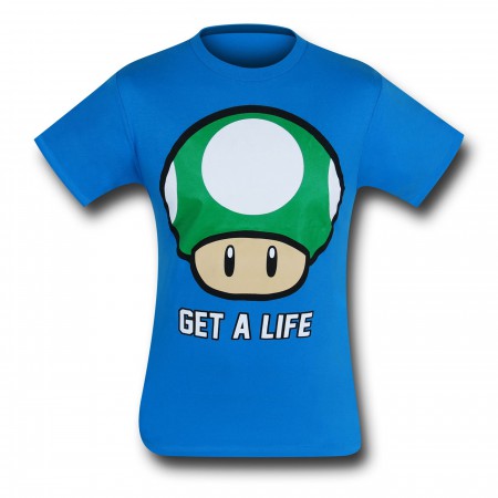 Nintendo Get A Life Blue T-Shirt