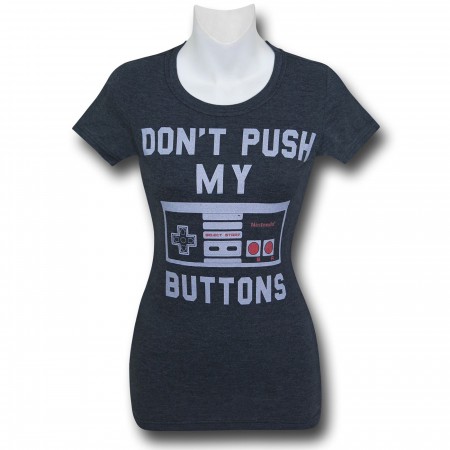 Nintendo Don't Push My Buttons Women's T-Shirt