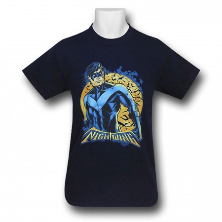 Nightwing Orange Moon Blue T-Shirt
