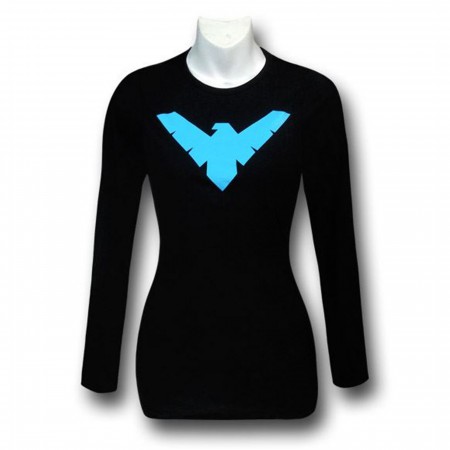 Nightwing Symbol Women's Long-Sleeved T-Shirt