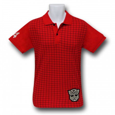 Transformers Autobot Red Polo Shirt
