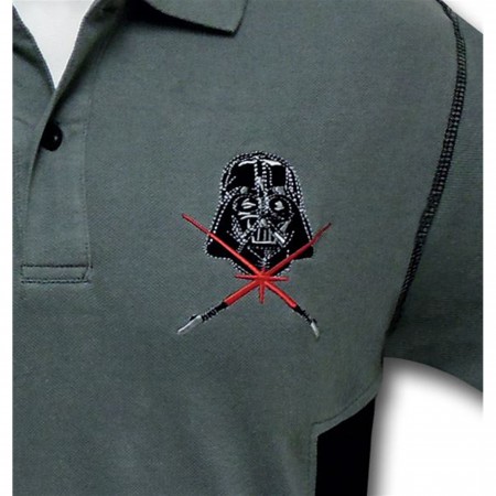 Star Wars Darth Vader on Charcoal Polo Shirt