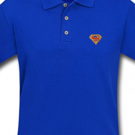 Superman Red Symbol Polo Shirt