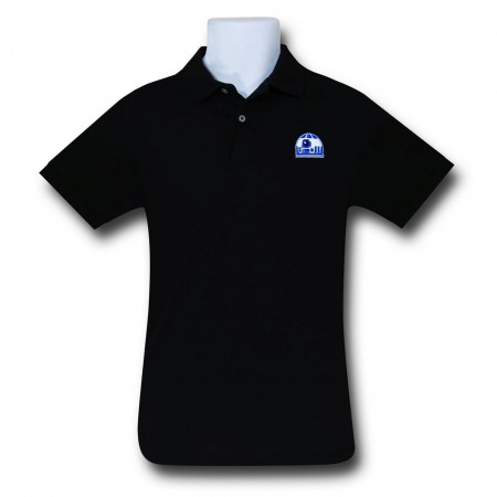 Star Wars R2D2 Black Polo Shirt