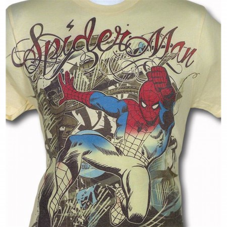 Spiderman Doc Ock Script Cream Sublimated T-Shirt