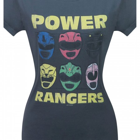 Power Rangers Morphin Time Helmets Women's T-Shirt