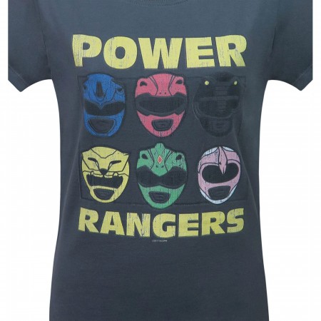 Power Rangers Morphin Time Helmets Women's T-Shirt